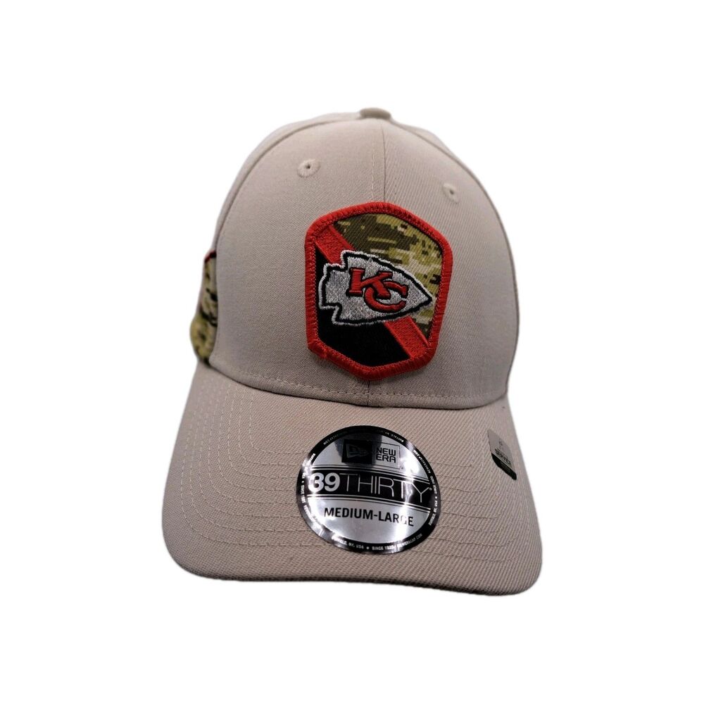 Kansas City Chiefs 2023 Salute To Service New Era 39THIRTY Size M-L Hat Cap NFL - Picture 10 of 16